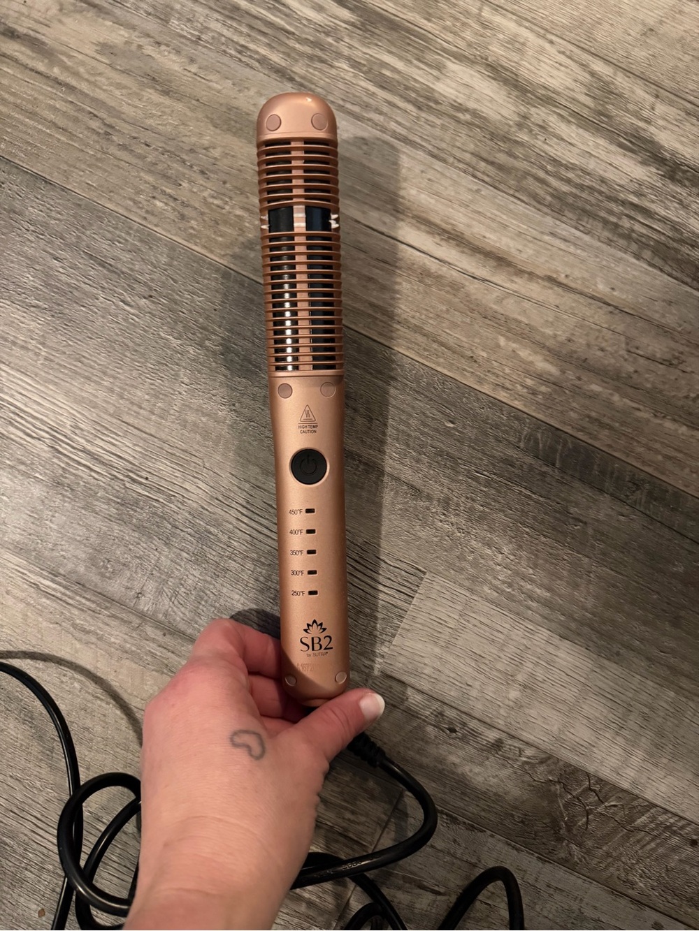SB2 Rose Gold Portable Styling Brush - Travel Hair Tool